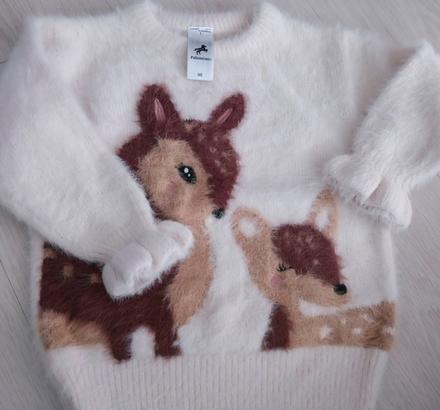 Krásny huňatý svetrík c&a, c&a,98