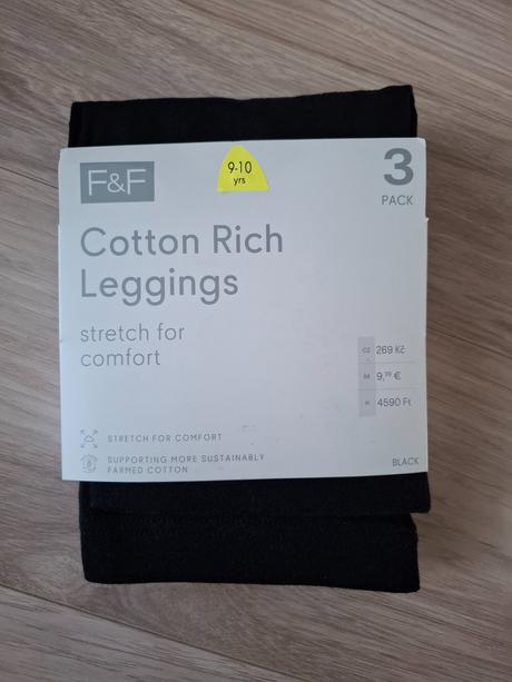 Nové - 3pack legíny, veľ. 140, f&f,140