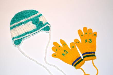 Háčkovaná čiapočka s mašličkou, 98 / 104 / 110 / 116