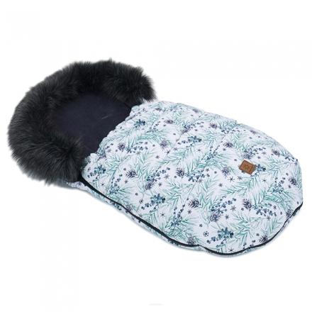 Zimný fusak lux s kožušinkou, borovica, 50 x 100cm, 