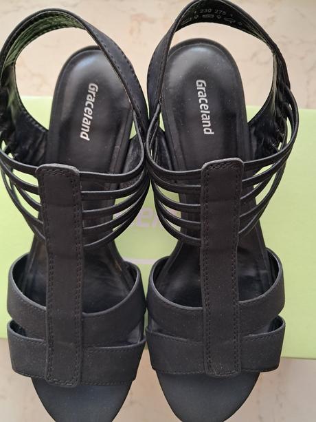 Čierne sandále, graceland,38