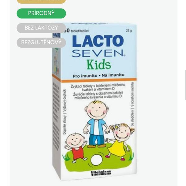 Sú Lacto Seven Kids účinné proti vírusovým ochoreniam?