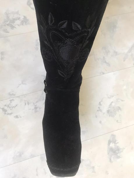 Semišové kožené čižmy 39/40, 40