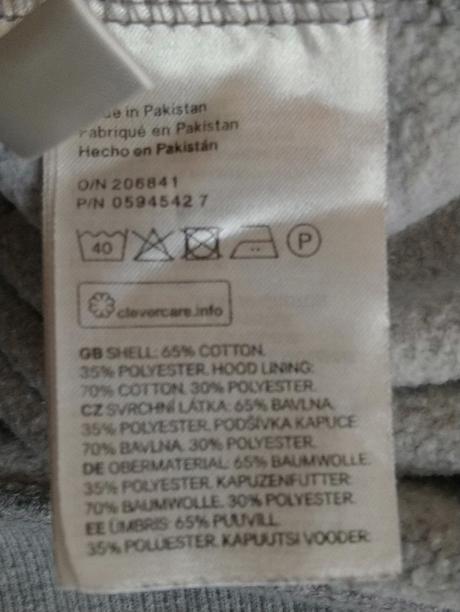 Svetlo sivá mikina s kapucňou, h&m, 158-164 cm, h&m,164