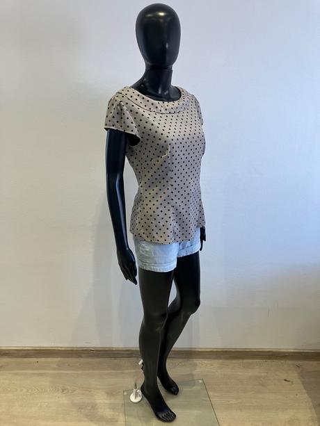 Dámska blúzka s golierom bodkovaná h&m (38), h&m,m