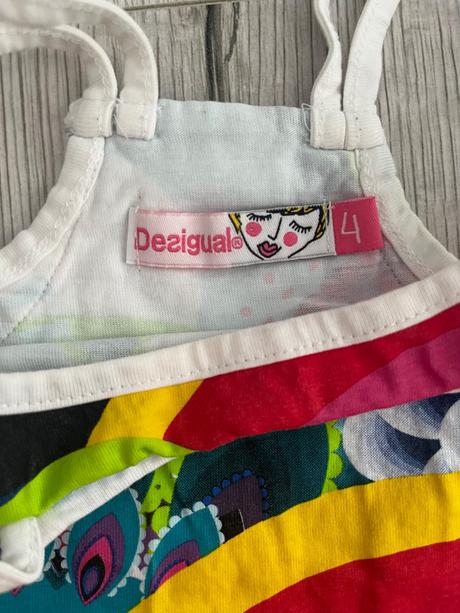 Farebné desigual tričko na tenké ramienka, desigual,104