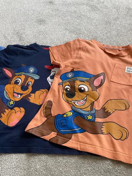 Detské trička paw- patrol krátky rukáv, 110