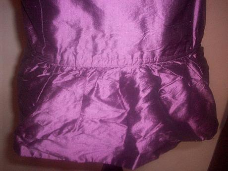 Fialový hodvábny korzet, 44