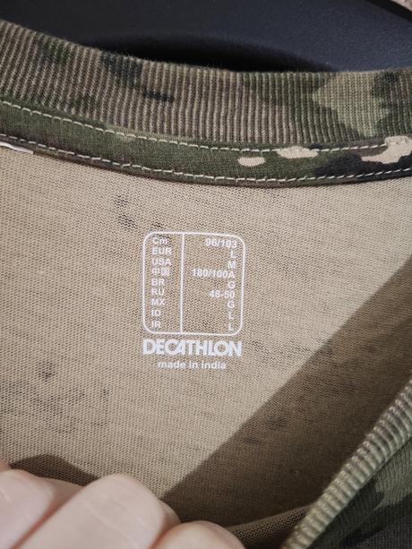Maskačové pánske tričko, decathlon,l