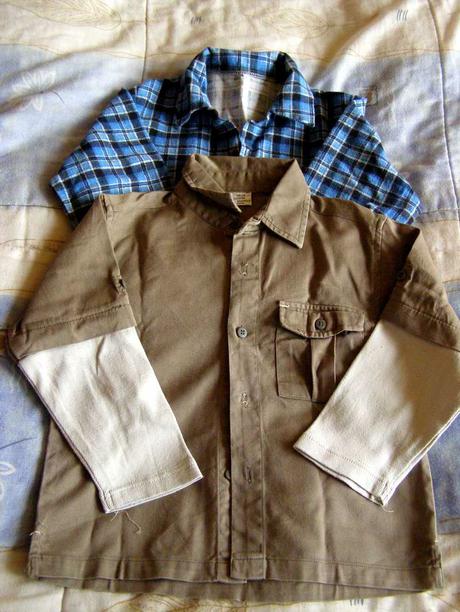 Chlapčenská košeľa č.110+ 1 zdarma, 110