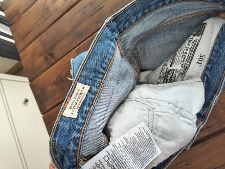 Levis 501 riflové šortky m-l, levis,m