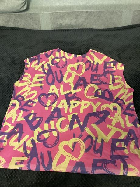 Farebne oversize tričko s vreckami - s poškodením, bonprix,56