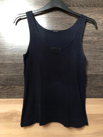 Cierne bavlnene tielko l, l