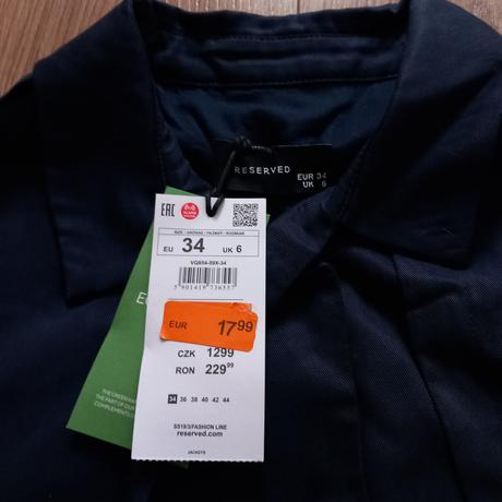 Nová dámska bunda xs, reserved,xs