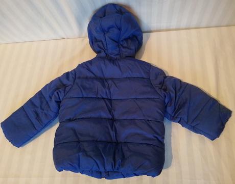 Detská modrá zimná bunda, m, 86