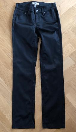 Mango čierne saténové nohavice, mango,36