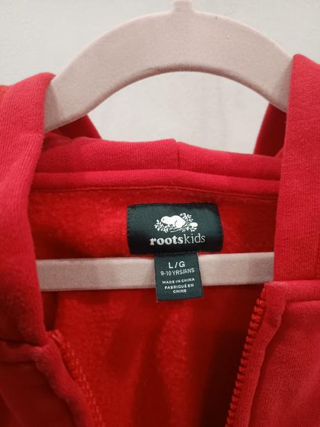 Roots kids detská mikina na zips s kapucňou, 140