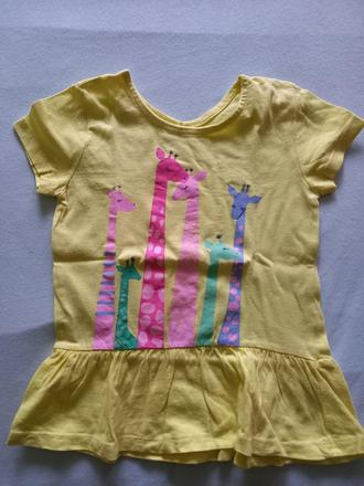 Tričko/tunika so žirafkami, 110