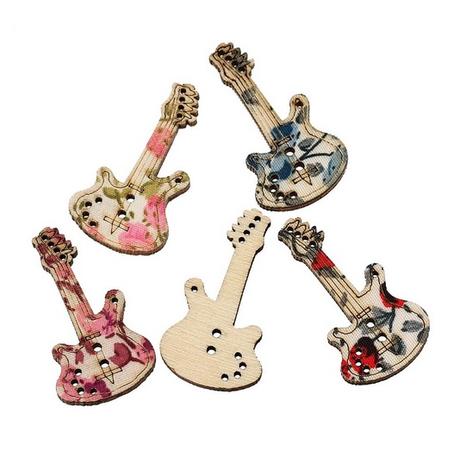 Drevený gombík gitara, 
