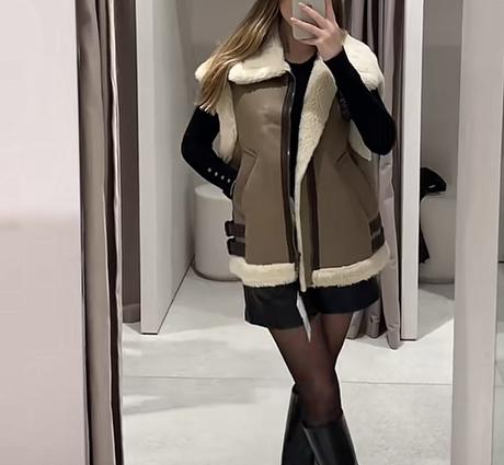 Zara viralna kozusinova vesta, zara,l