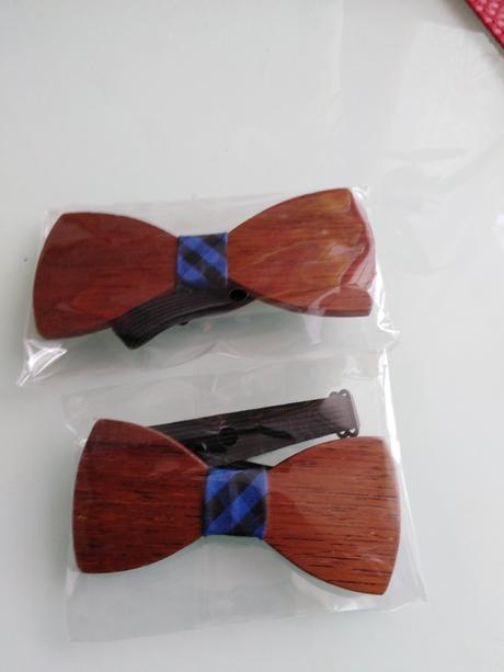 Dreveny motyl otec+syn,