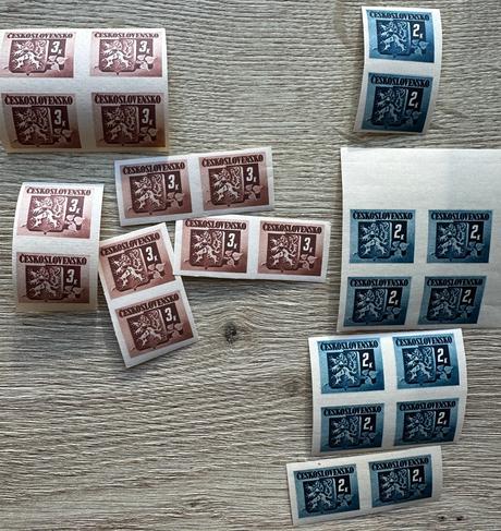 Zbierka známok československo lev v štíte,