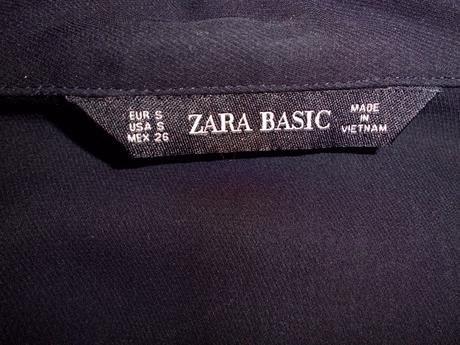 Blúzka čierna s-m, zara,s