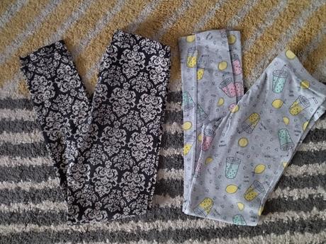 Citrónové a vzorované legínky, f&f,140