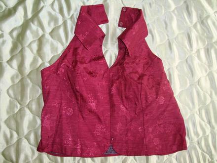 Bordovy korzetik - dworzanka, 40