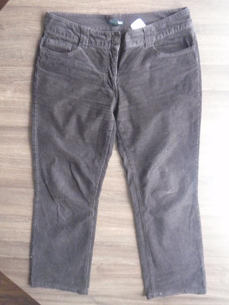 Menčestrové nohavice, h&m,40