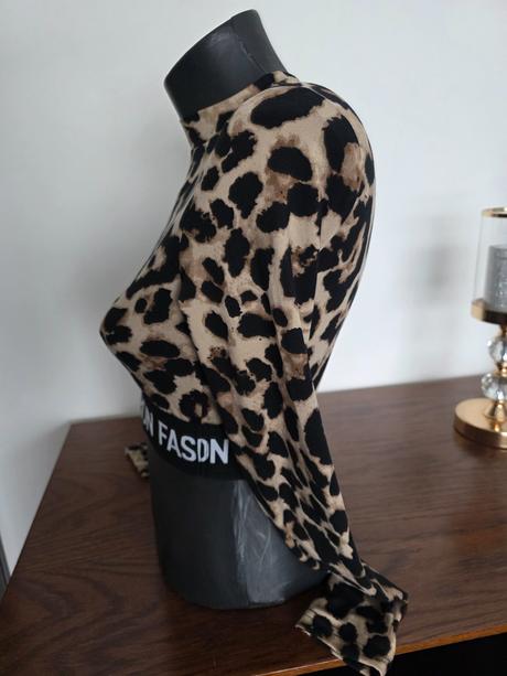 Leopardi crop top, s