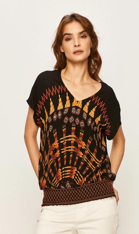 Boho tričko desigual, desigual,m