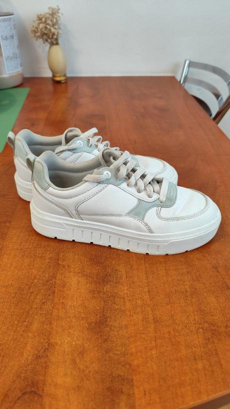 Kožené tenisky biele, graceland,36