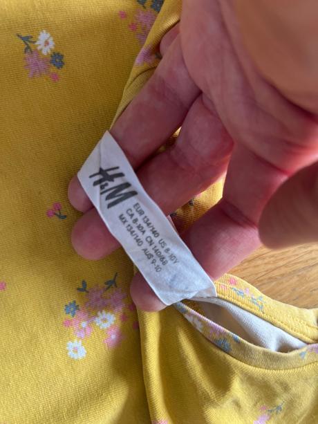 Bavlnene elasticke tricka 2 kusy, h&m,134