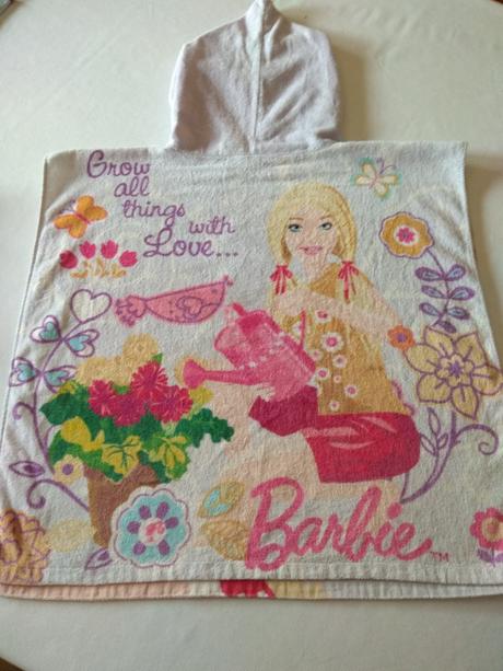 Osuška pončo barbie, 