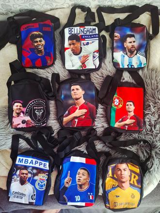 Taška na bok ronaldo, messi, mbappe, yamal, bellin,