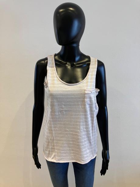 Ružovo-biele pásikavé tričko iwie (m), m