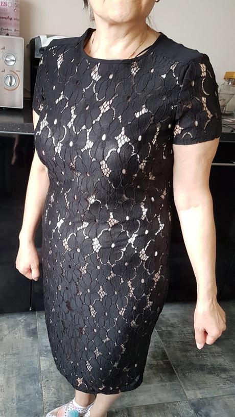 Čipkované šaty, marks & spencer,l
