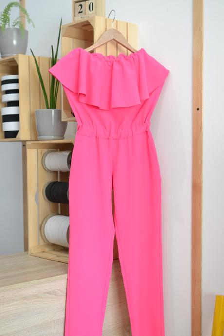 Ružový overal s, s