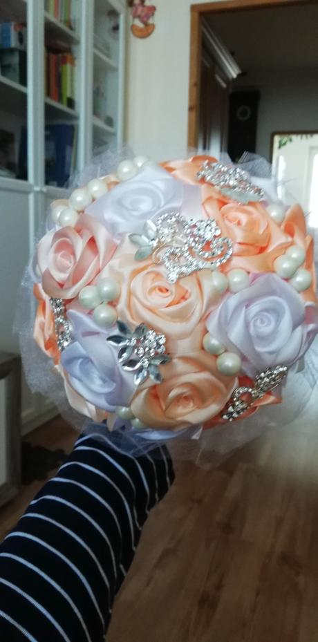 Svadobná kytica ručná výroba, 