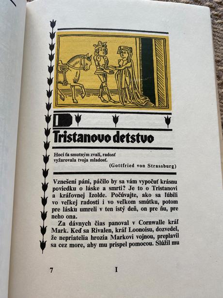 Stará retro kniha román o tristanovi a izolde, 