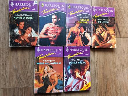 Knihy harlequin temptation 6ks, 