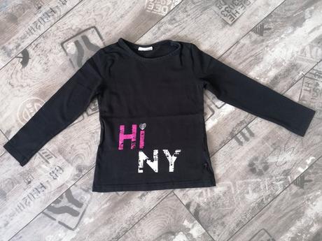 Čierne tričko pre dievčatá, 116