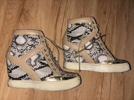 Kožené platformove topánky poggio dolce 36, 36