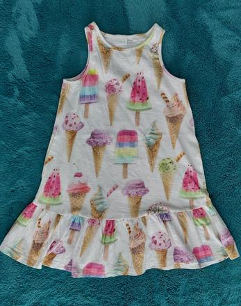 Letné bavlnené šaty next so zmrzlinami, next,104