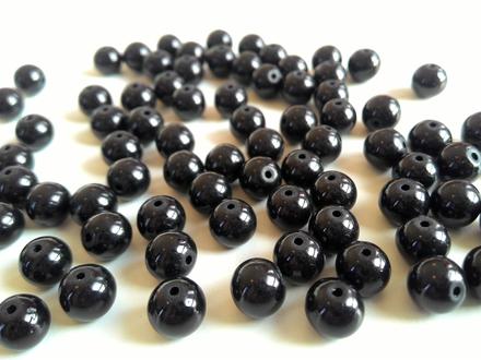 Perličky 8 mm čierne, 