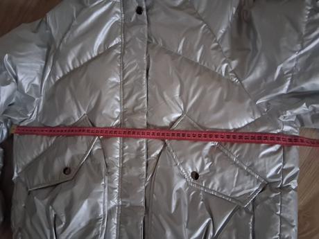 Strieborná oversize bunda, just play