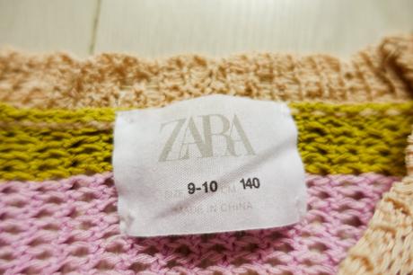 Háčkovaný sveter zara, zara,140