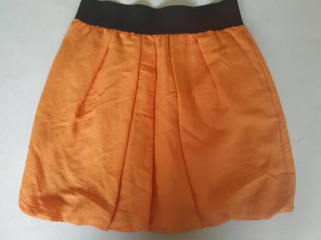 Oranžová sukňa, zara,xs