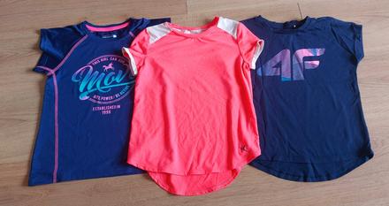 3x športové značkové tričká 122, 122
